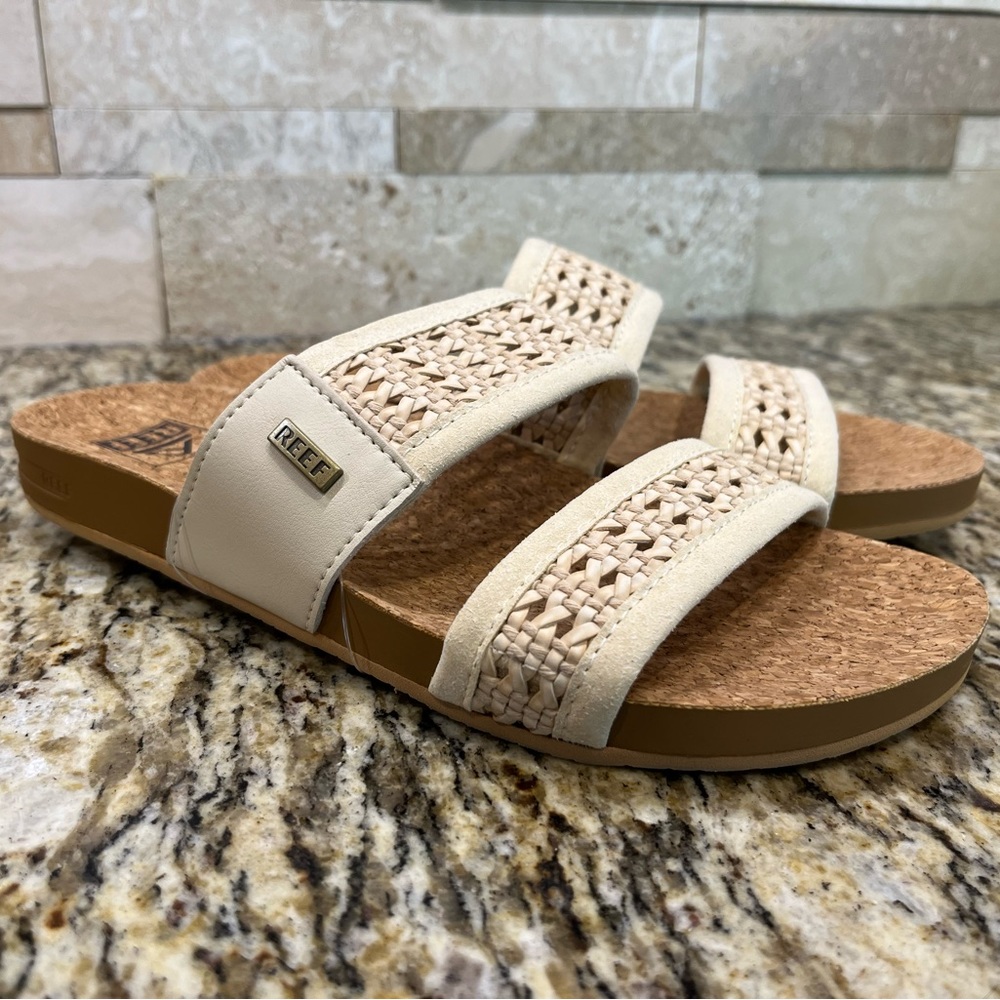 Reef Cushion Woven Vista sandal, size 7, Vintage